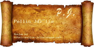 Pellis Júlia névjegykártya